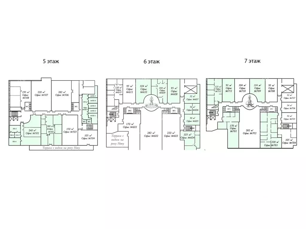 Офис в Санкт-Петербург Выборгская наб., 55к3 (1818 м) - Фото 2