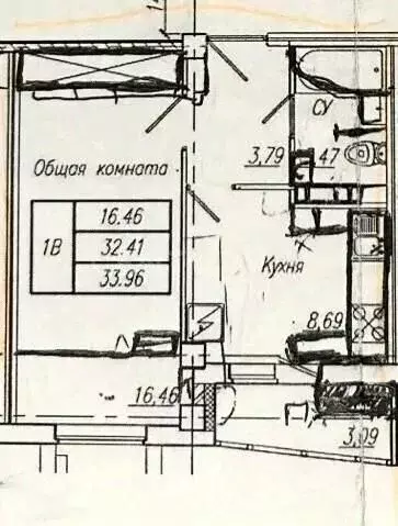 1-к кв. Чувашия, Чебоксары бул. Солнечный, 16к3 (32.3 м) - Фото 2