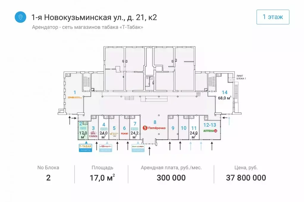 Помещение свободного назначения в Москва 1-я Новокузьминская ул., 21К2 ... - Фото 1