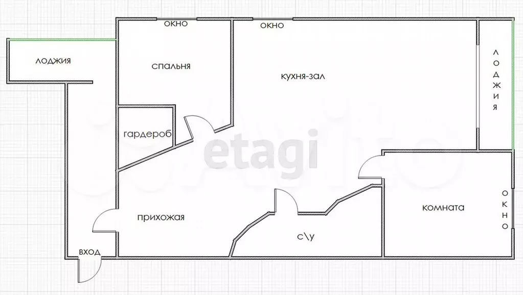 3-к. квартира, 80 м, 1/14 эт. - Фото 0