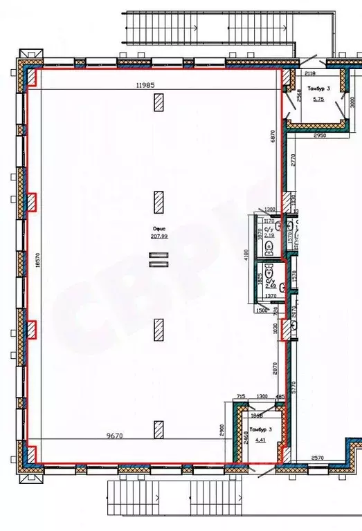 Помещение свободного назначения в Саха (Якутия), Якутск ул. Губина, 9 ... - Фото 1