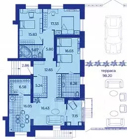 4-к кв. Брянская область, Брянск ул. Ильи Иванова, 5 (162.9 м) - Фото 0
