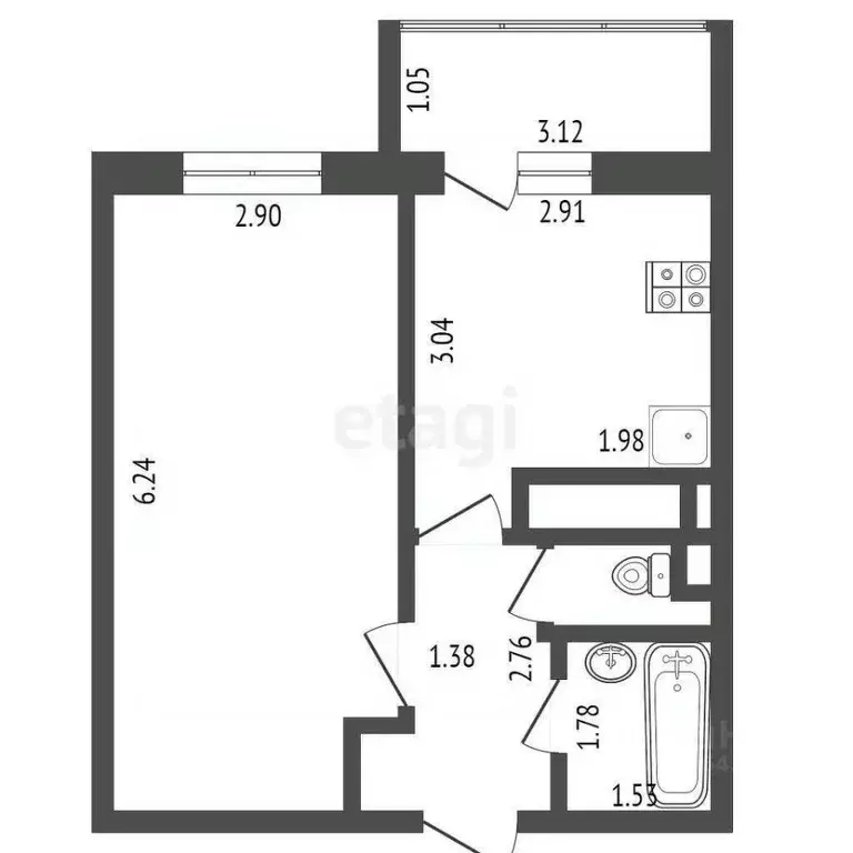 2-к кв. Московская область, Химки ул. Германа Титова, 8 (36.0 м) - Фото 1