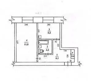 Продаётся 1-к квартира, 27 м - Фото 1