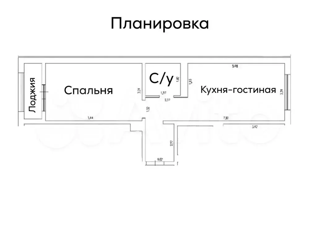 2-к. квартира, 45,4 м, 16/20 эт. - Фото 0