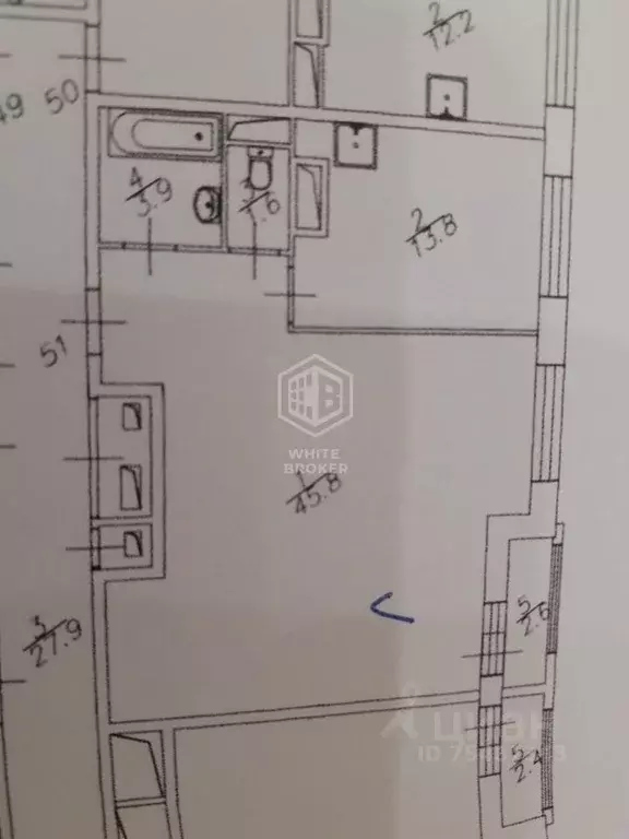 2-к кв. Москва ул. Вавилова, 69А (66.4 м) - Фото 2