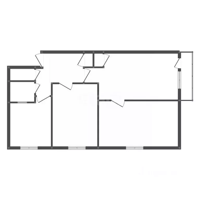 2-к кв. Амурская область, Свободный Октябрьская ул., 44 (50.7 м) - Фото 2