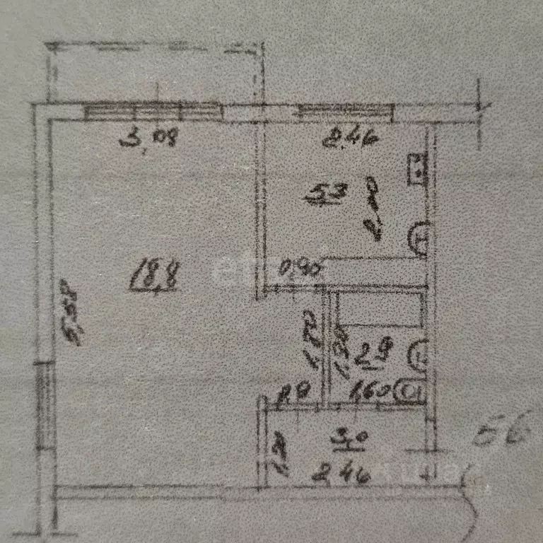 1-к кв. Самарская область, Самара ул. Гагарина, 104 (30.0 м) - Фото 2