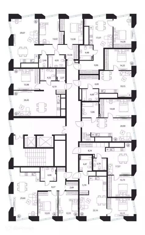 1-к кв. Рязанская область, Рязань пер. 1-й Осенний, 15 (46.29 м) - Фото 2