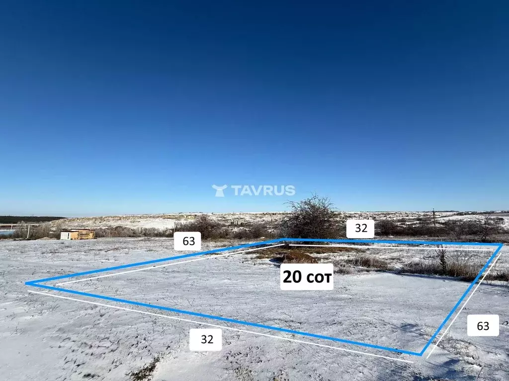 Участок в Крым, Симферопольский район, с. Мазанка пер. Садовый, 16 ... - Фото 1