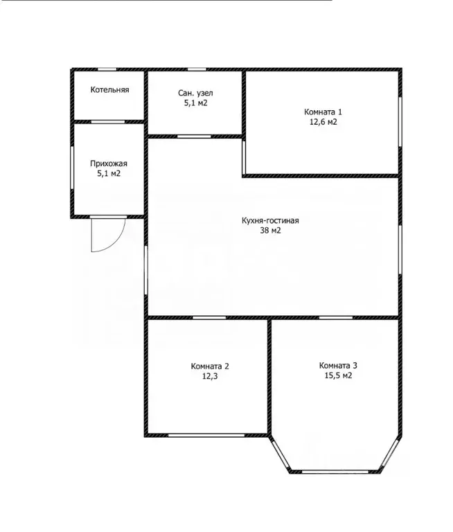 Дом в Адыгея, Майкопский район, Краснооктябрьское с/пос, пос. ... - Фото 2