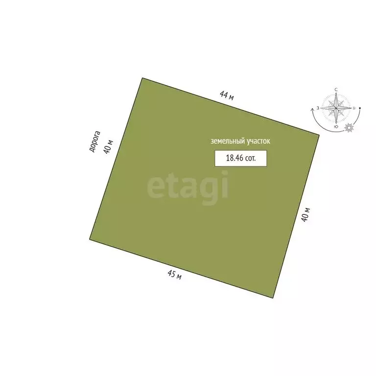 Участок в Онохино, Советская улица (18.5 м) - Фото 0