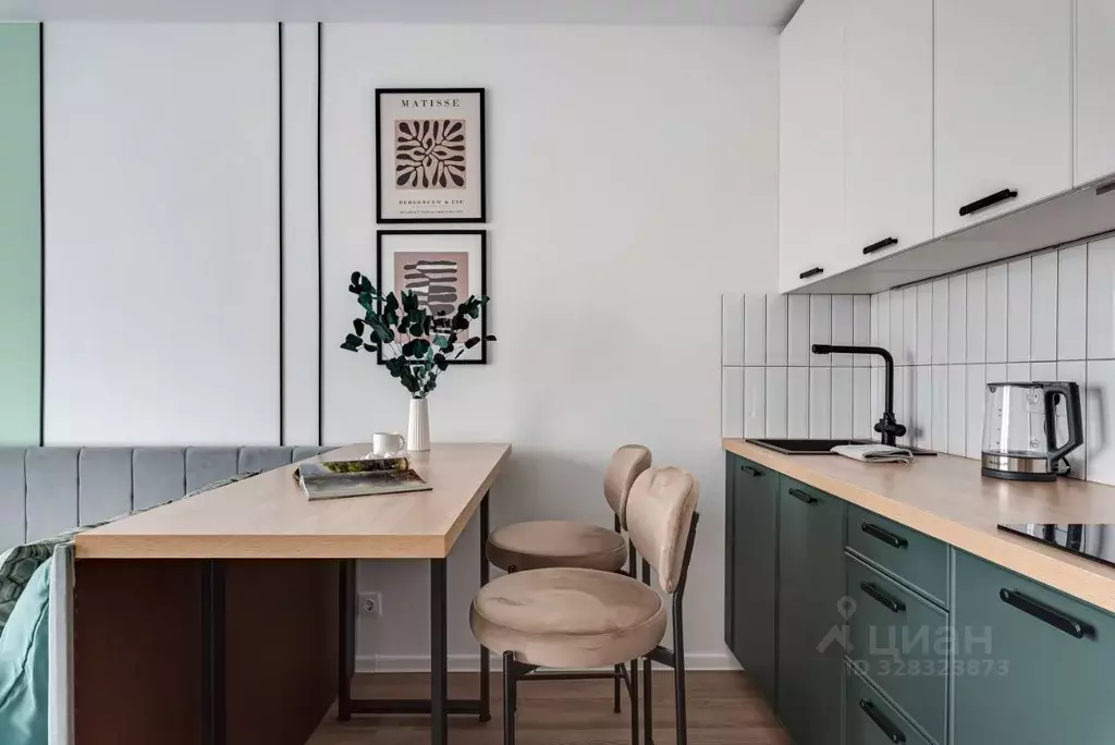 Студия Москва ул. Добролюбова, 8к1 (20.1 м) - Фото 2