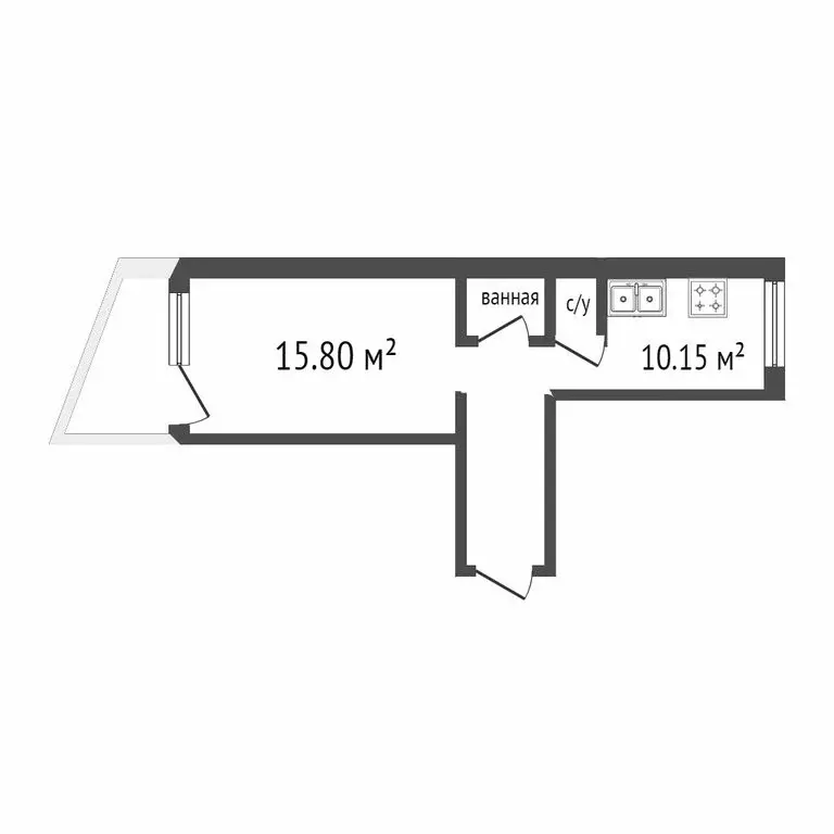 1-комнатная квартира: Новосибирск, улица Бородина, 54 (41 м) - Фото 0