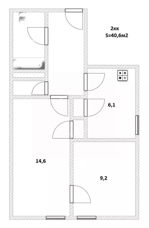 2-к кв. Калининградская область, Калининград Артиллерийская ул., 10 ... - Фото 2