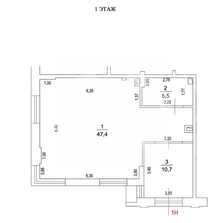 Торговая площадь в Москва ул. Академика Павлова, 7 (64 м) - Фото 2