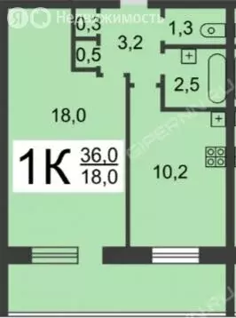 1-комнатная квартира: Нижний Новгород, улица Ефремова, 13 (37.4 м) - Фото 0