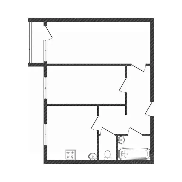 2-к кв. Костромская область, Волгореченск ул. Имени 50-летия ... - Фото 2