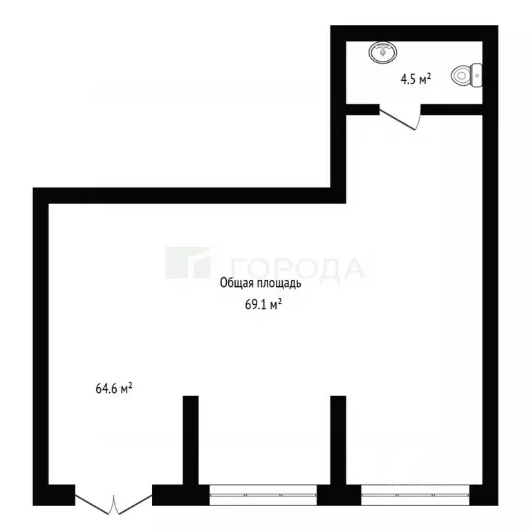 Офис в Новосибирская область, Обь Геодезическая ул., 29 (69 м) - Фото 2