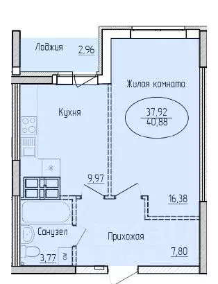 1-к кв. Саратовская область, Энгельс ул. Пушкина, 85 (40.88 м) - Фото 1