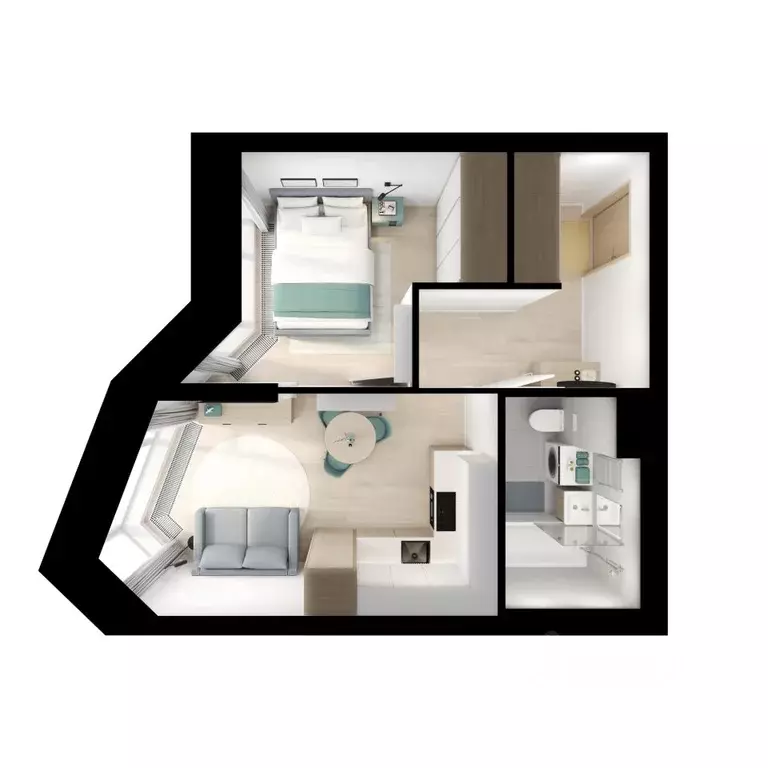 1-к кв. Москва Мичуринский Парк жилой комплекс, 4.3 (33.7 м) - Фото 1