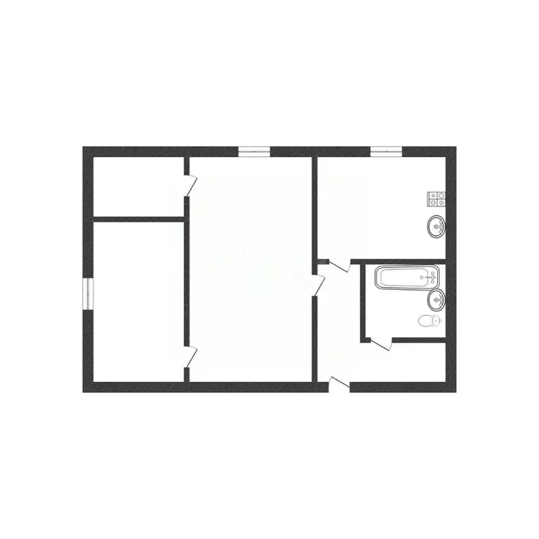 2-к кв. Смоленская область, Вязьма ул. Космонавтов, 10 (42.4 м) - Фото 2