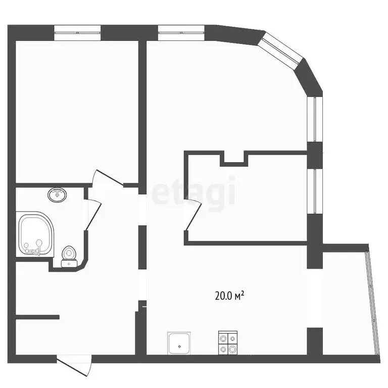3-комнатная квартира: деревня Дударева, Академический проезд, 9 (116.7 ... - Фото 1