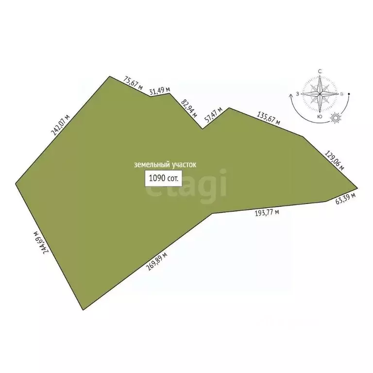 Участок в Амурская область, Благовещенск Игнатьевское ш. (1090.0 сот.) - Фото 2