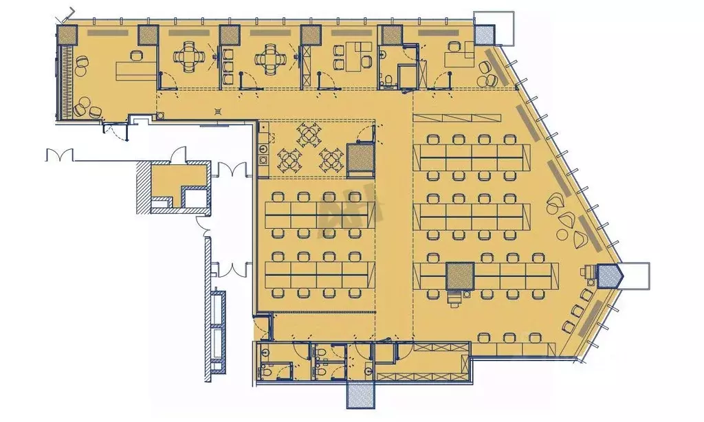 Офис в Москва 1-й Красногвардейский проезд, 15 (442 м) - Фото 1