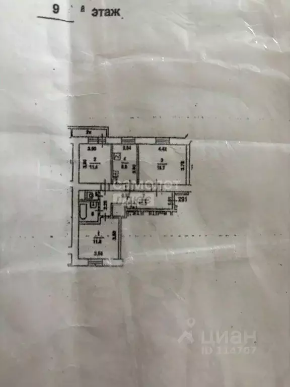 3-к кв. Москва Таганская ул., 31/22 (63.3 м) - Фото 2