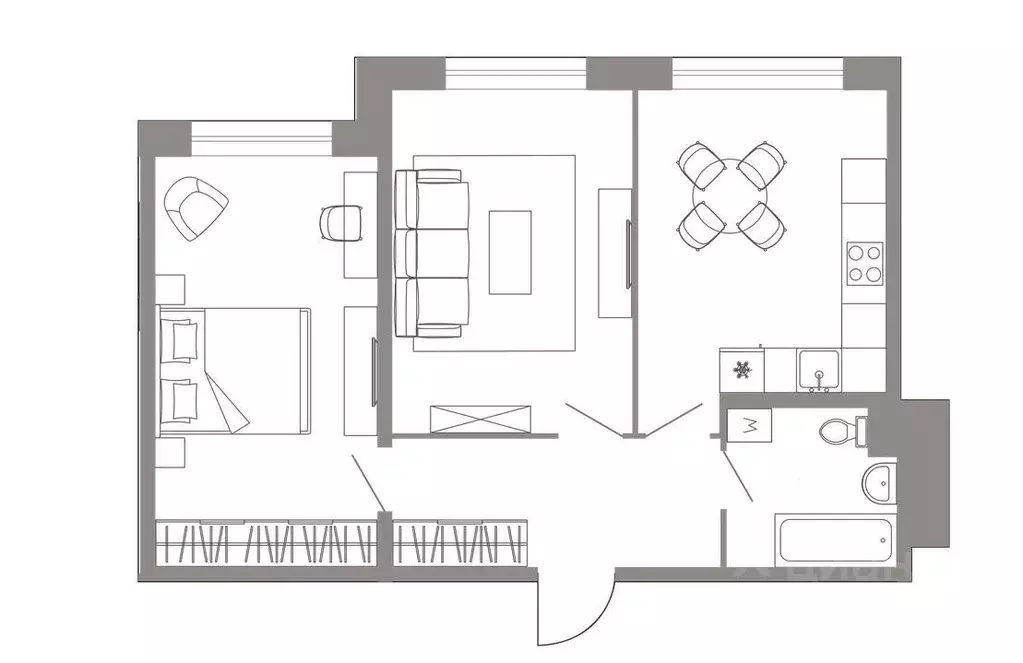 3-к кв. Москва пер. 1-й Котляковский, 2Ак3 (63.0 м) - Фото 1