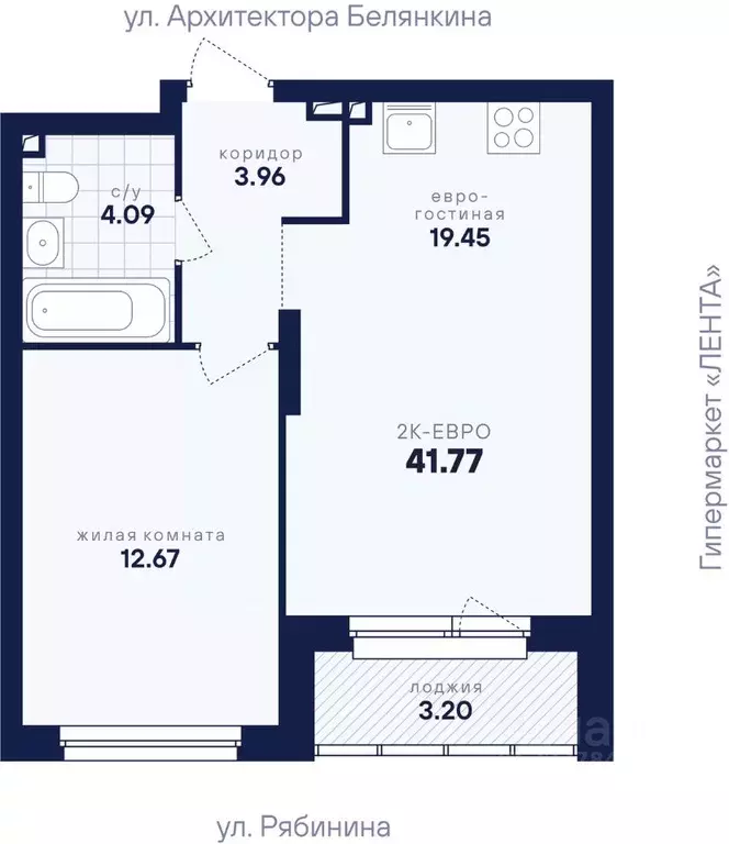 1-к кв. Свердловская область, Екатеринбург Академический мкр, ... - Фото 2