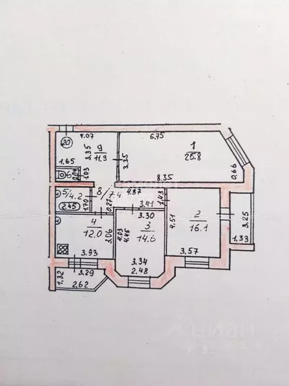 3-к кв. Марий Эл, Йошкар-Ола ул. Лобачевского, 11 (97.8 м) - Фото 2