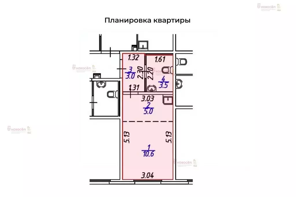 1-к кв. Свердловская область, Екатеринбург ул. Евгения Савкова, 44Б/2 ... - Фото 1