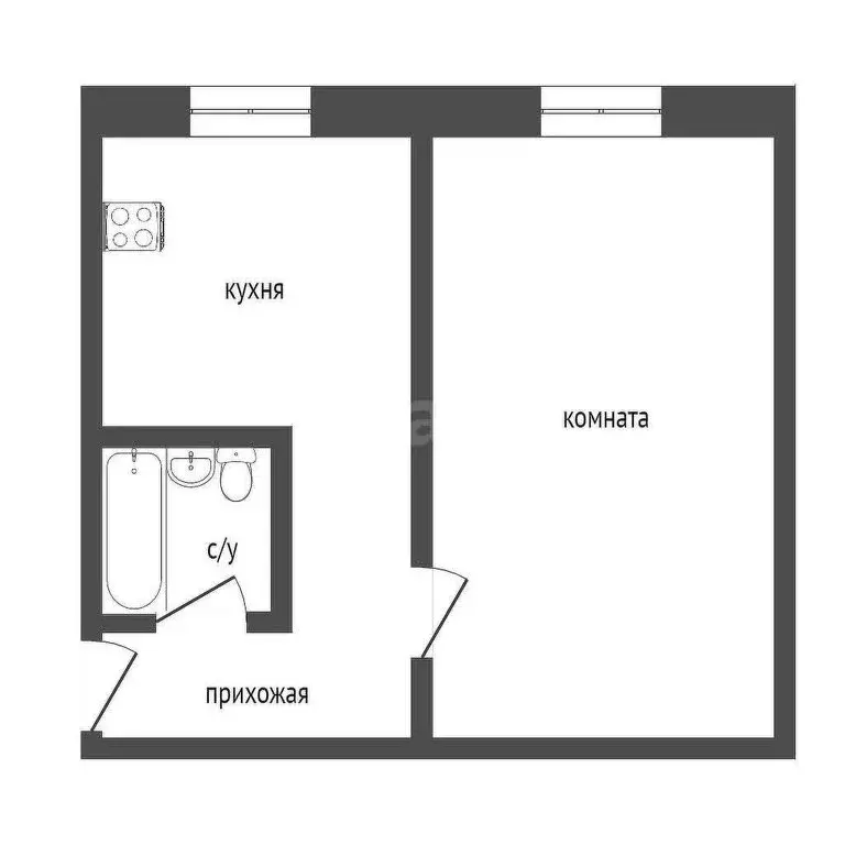 1-комнатная квартира: Курган, жилой район Заозёрный, 8-й микрорайон, 5 ... - Фото 1