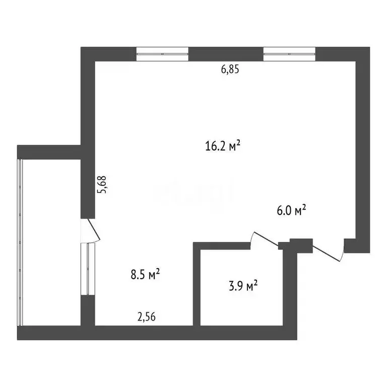 1-комнатная квартира: Благовещенск, Высокая улица, 130 (36.9 м) - Фото 0