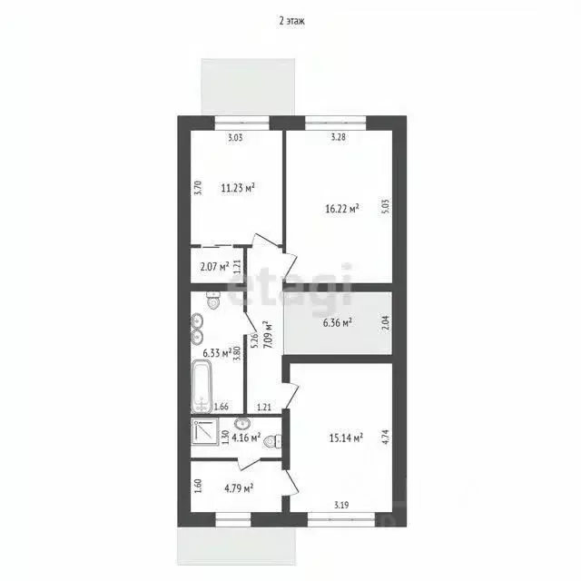 Таунхаус в Башкортостан, Стерлитамак ул. Казина (160 м) - Фото 2