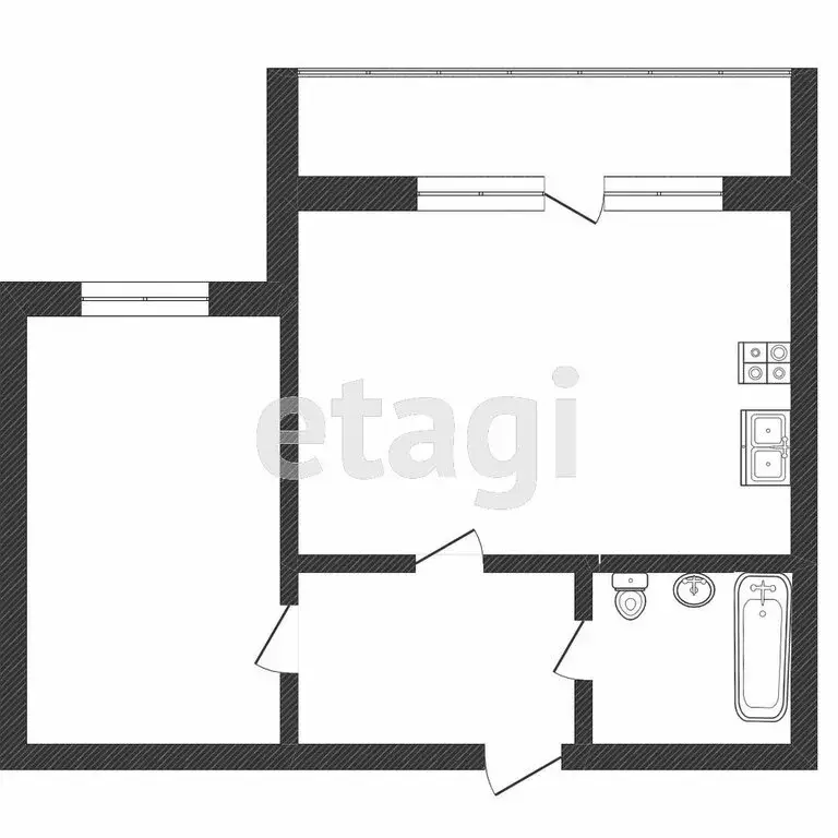 1-комнатная квартира: Тюмень, улица Прокопия Артамонова, 7 (49 м) - Фото 1