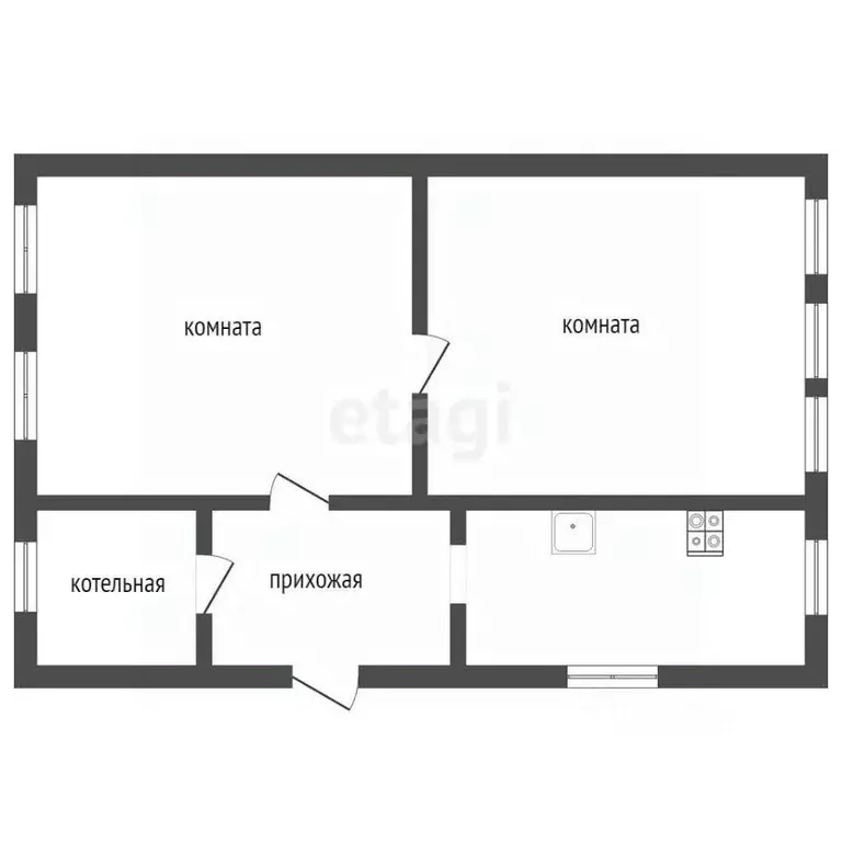 Дом в Мордовия, Ельниковский район, с. Новодевичье Центральная ул., ... - Фото 2