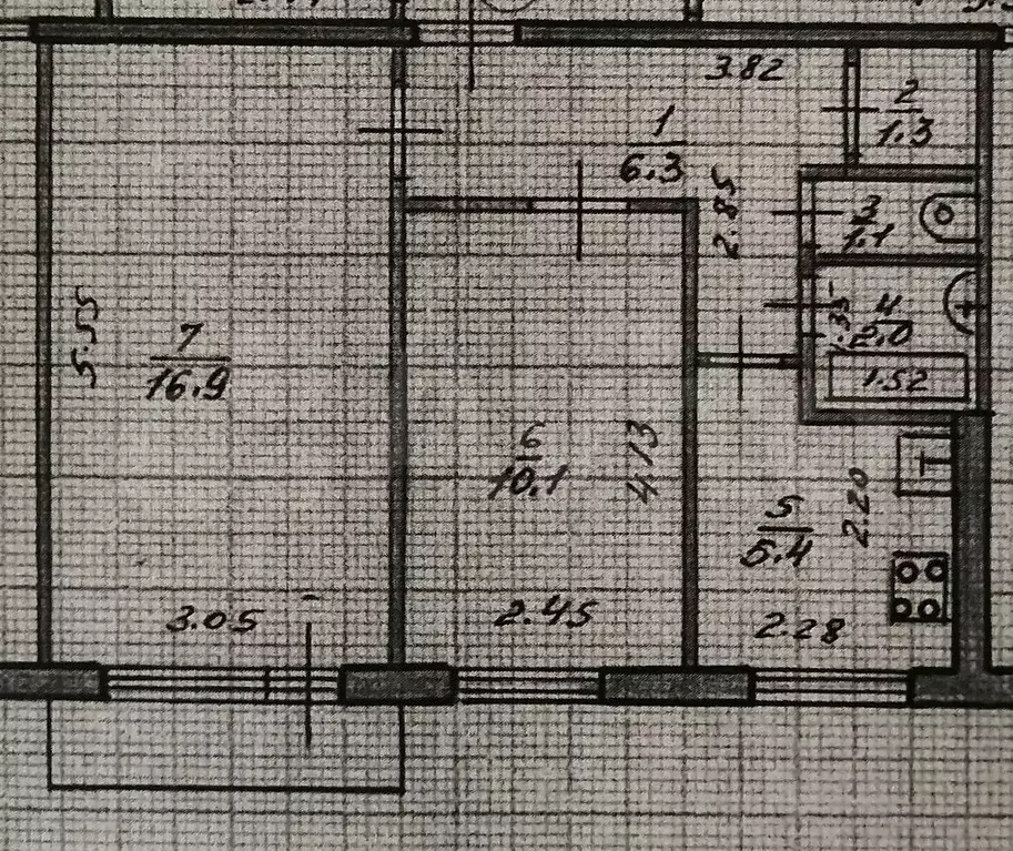 2-к. квартира, 43,1 м, 5/5 эт. - Фото 0