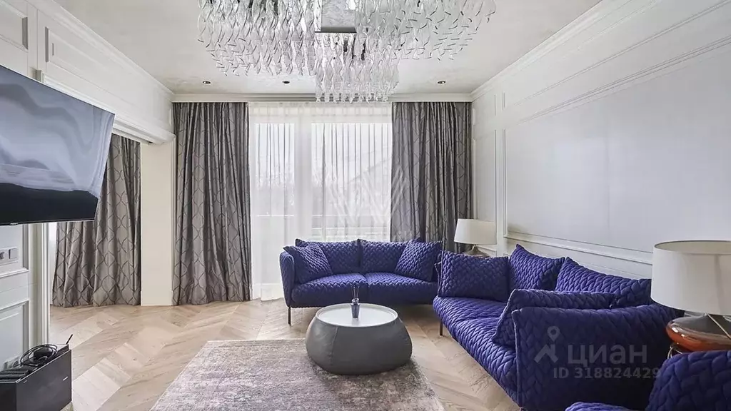 3-к кв. Москва Фрунзенская наб., 18 (90.0 м) - Фото 0