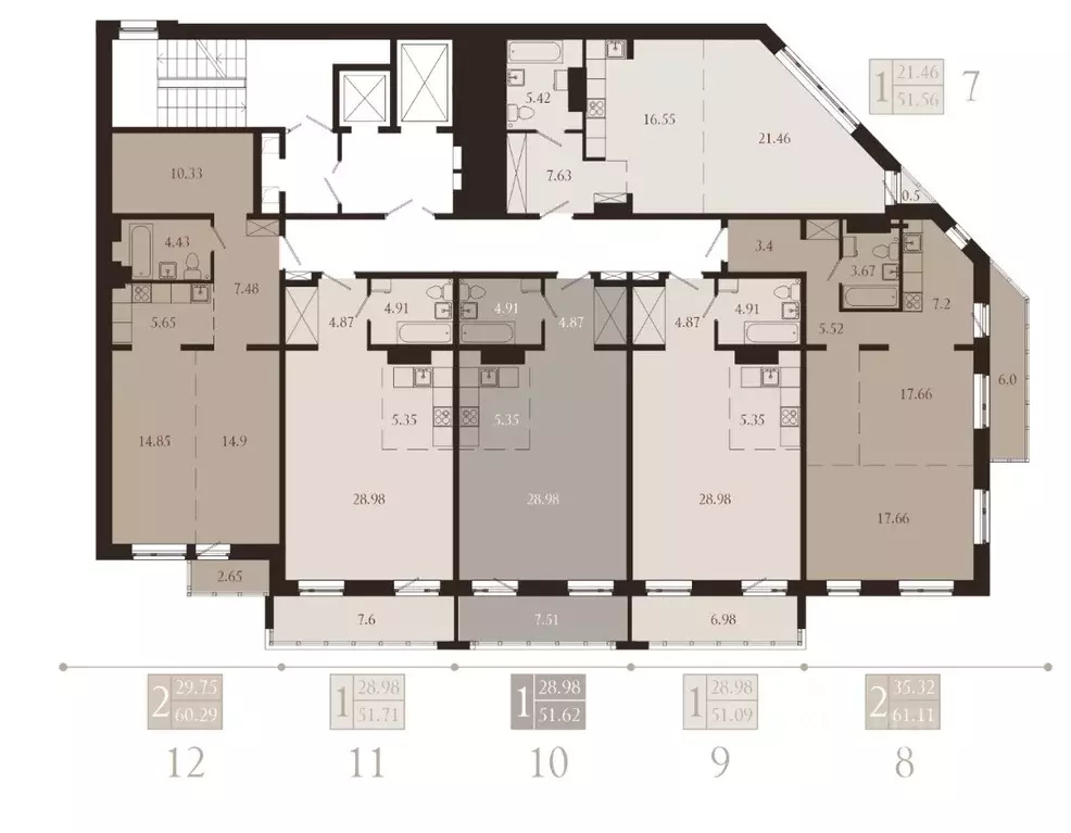 1-к кв. Иркутская область, Иркутск Советская ул., 115/1 (51.56 м) - Фото 2