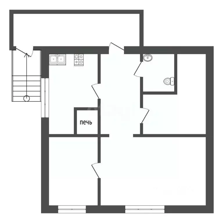 Дом в Свердловская область, Талица ул. Сакко и Ванцетти, 19А (64 м) - Фото 2