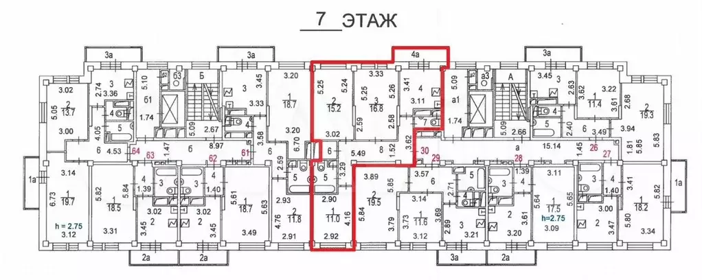 Аукцион: 3-к. квартира, 72,1 м, 7/9 эт. - Фото 0