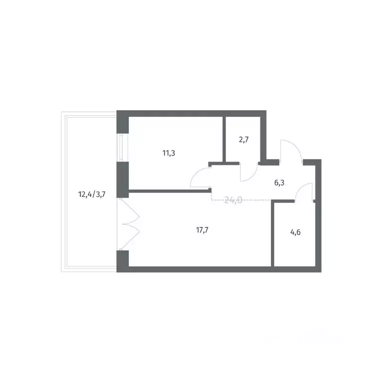 1-к кв. Ленинградская область, Ломоносовский район, Аннинское ... - Фото 1