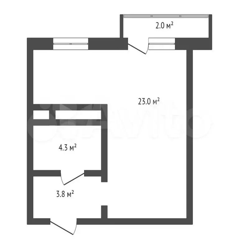 Квартира-студия, 27,7 м, 3/20 эт. - Фото 0