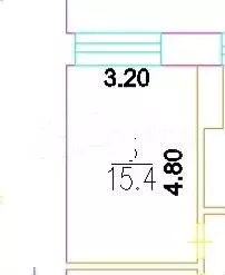Апартаменты-студия, 15,4 м, 1/5 эт. - Фото 0