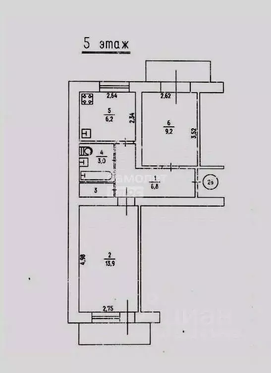 2-к кв. Крым, Керчь ш. Героев Сталинграда, 3 (42.1 м) - Фото 2