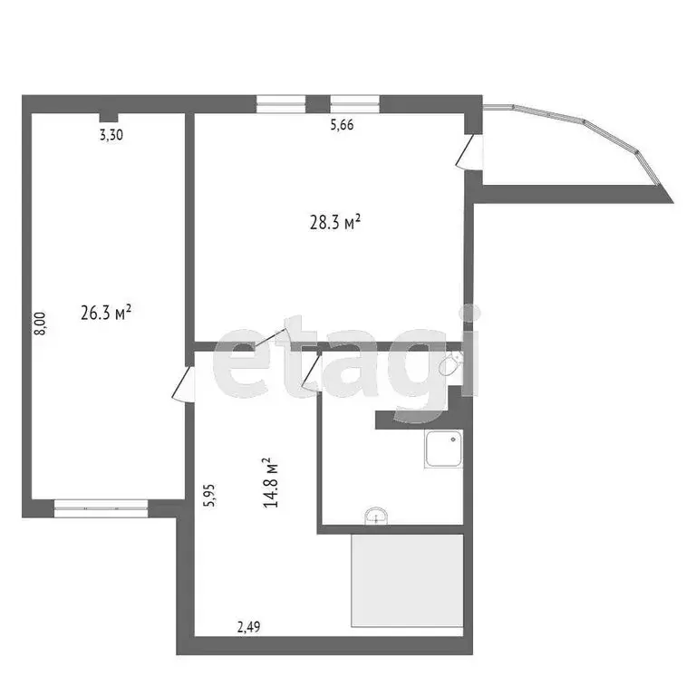 4-комнатная квартира: Тюмень, улица 8 Марта, 2 (166 м) - Фото 2