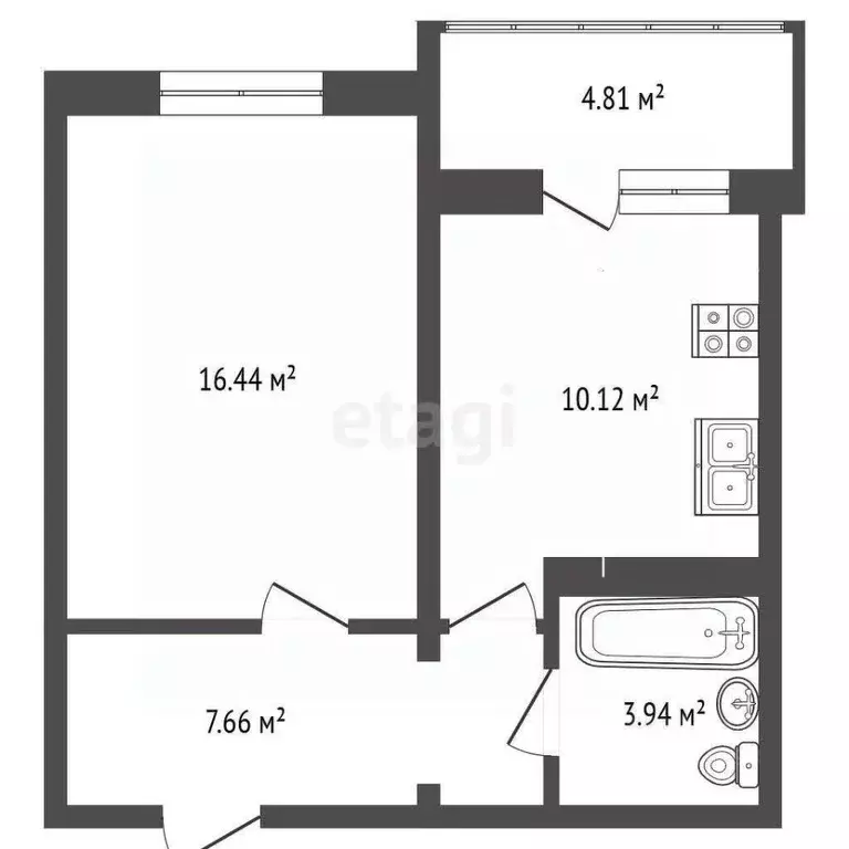 1-к кв. Чувашия, Чебоксары ул. П.В. Дементьева, 6к1 (37.7 м) - Фото 2